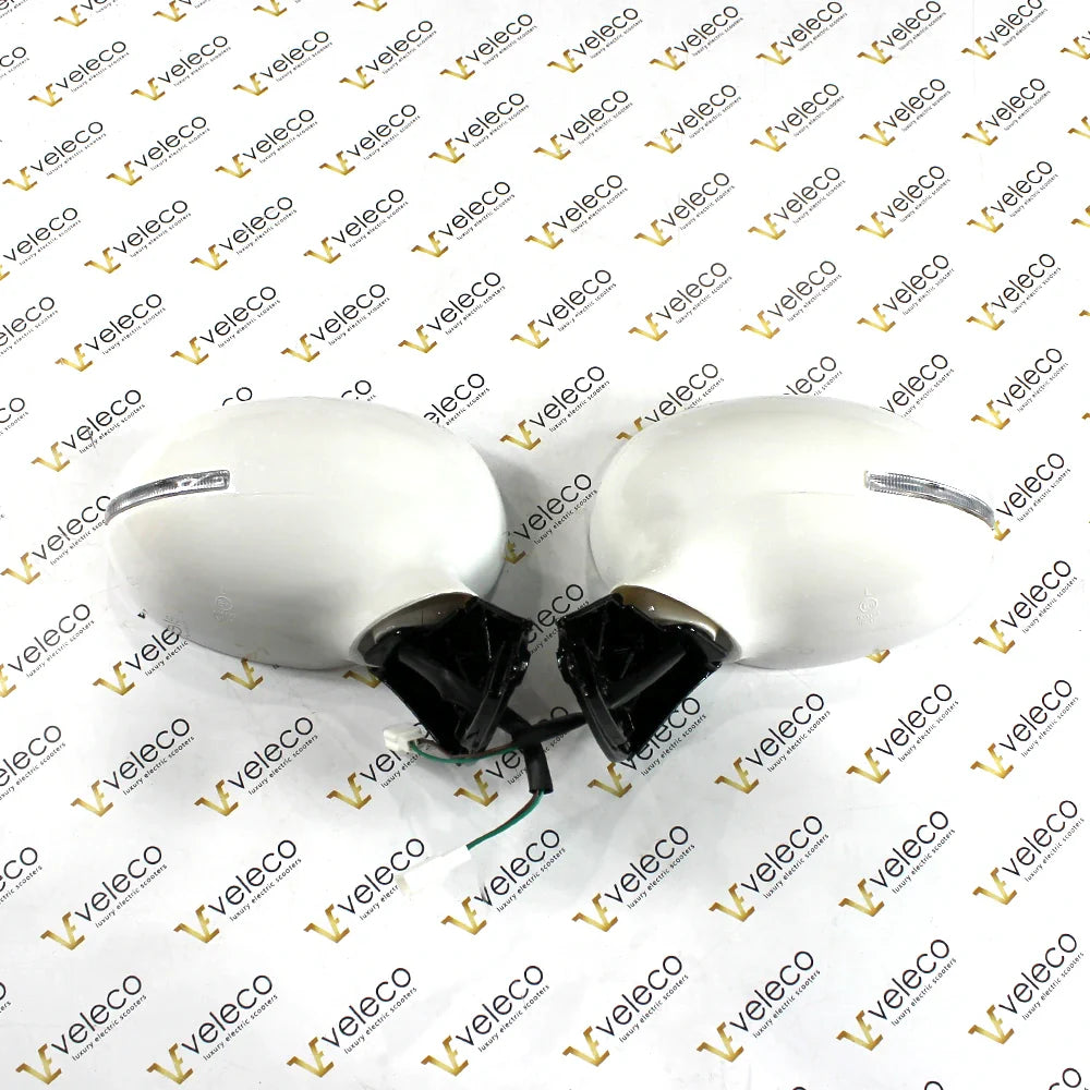 Electric mirrors set white Veleco Advena