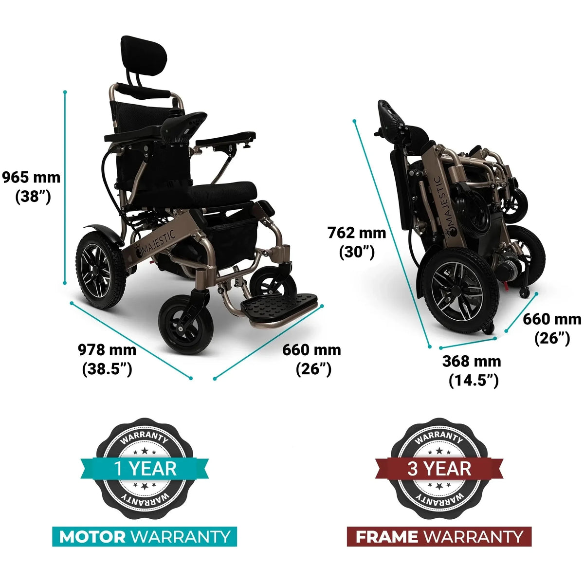 ComfyGO Majestic IQ 9000 - Automatic Folding