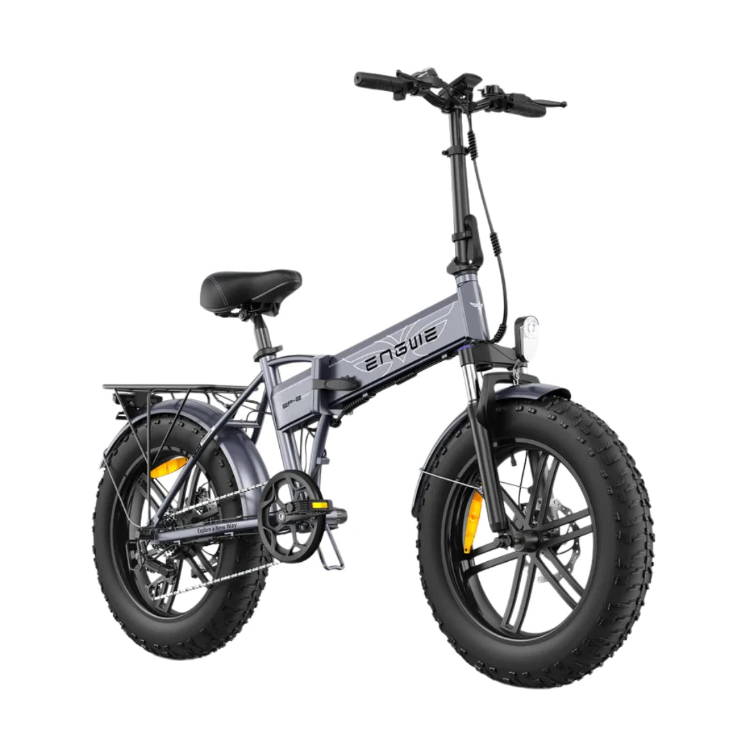 Electric Bike Engwe Ep 2 Boost, compact design, fat tires for stability, innovative electric assist features.