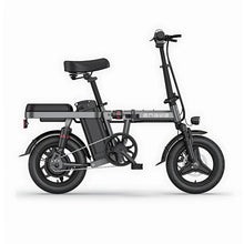 Electric Bike Engwe T14 features a sleek black design, compact frame, and integrated battery for easy urban commuting.