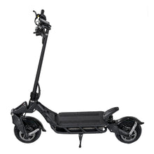 Electric Scooter Nami Blast, sleek black design with a sturdy frame, wide footrest, and quick-release folding feature.
