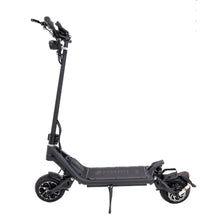 Electric Scooter Nami Klima One, sleek black design, robust frame, dual suspension, and large wheels for stability.