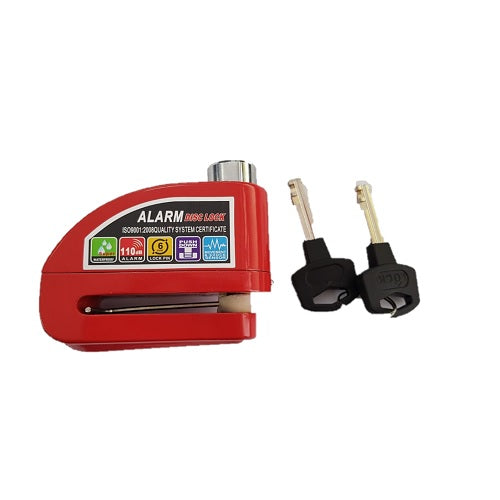 Disk lock with alarm for e-scooter.