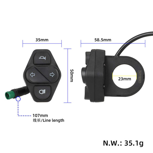 Stikalo s 4 gumbi za električni skiro KuKirin M4 Max
