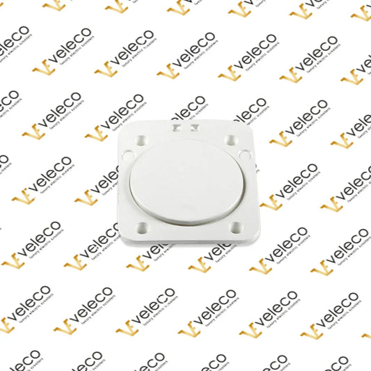 Nakladalna loputa z okvirjem bele barve Veleco ZT15