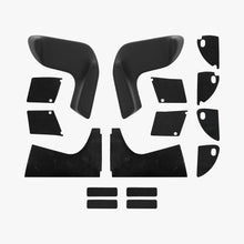 Set legging blazinic za KingSong S19 in S19 Pro, vključuje črne blazinice in dodatke za pritrditev.