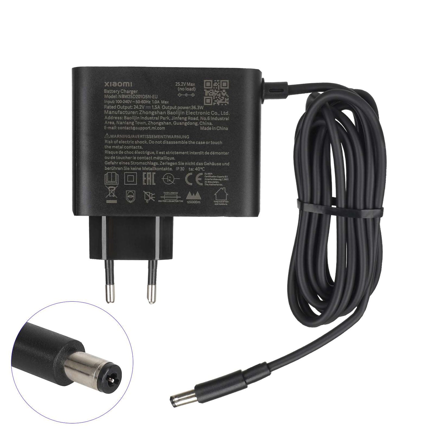 Originalni polnilec 24.2V 1.5A za električni skiro Xiaomi 4 Lite 2nd Gen