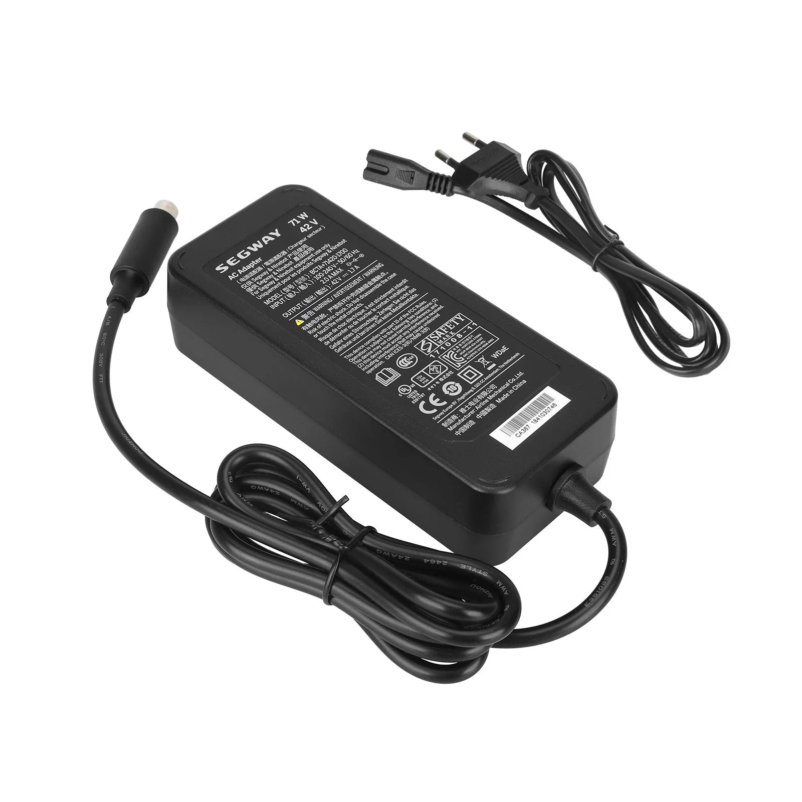 Originalni polnilec 42V 1.7A za električni skiro Segway Ninebot D40