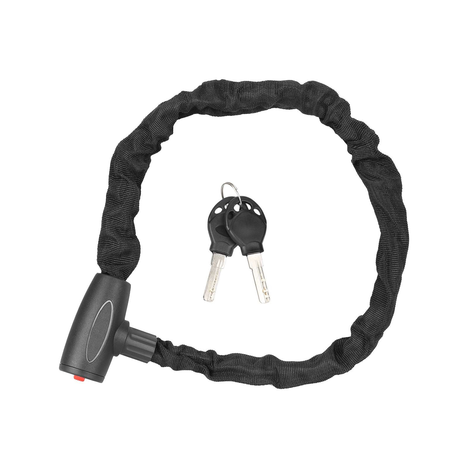 Protivlomna verižna ključavnica s ključem za električni skiro ali kolo