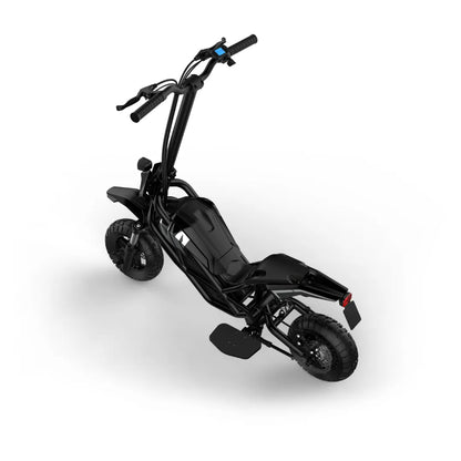 Električni skiro Acer Predator Extreme Pes017, elegantna črna oblika z robustnimi pnevmatikami in krmilom.