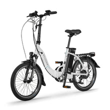 Electric Bike Ecobike Even features a sleek white frame, compact design, and comfortable seat, ideal for urban rides.
