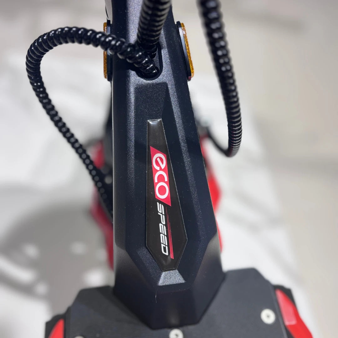 Electric Scooter Eco Speed 9x features a sleek design with a modern frame, showcasing the logo prominently.