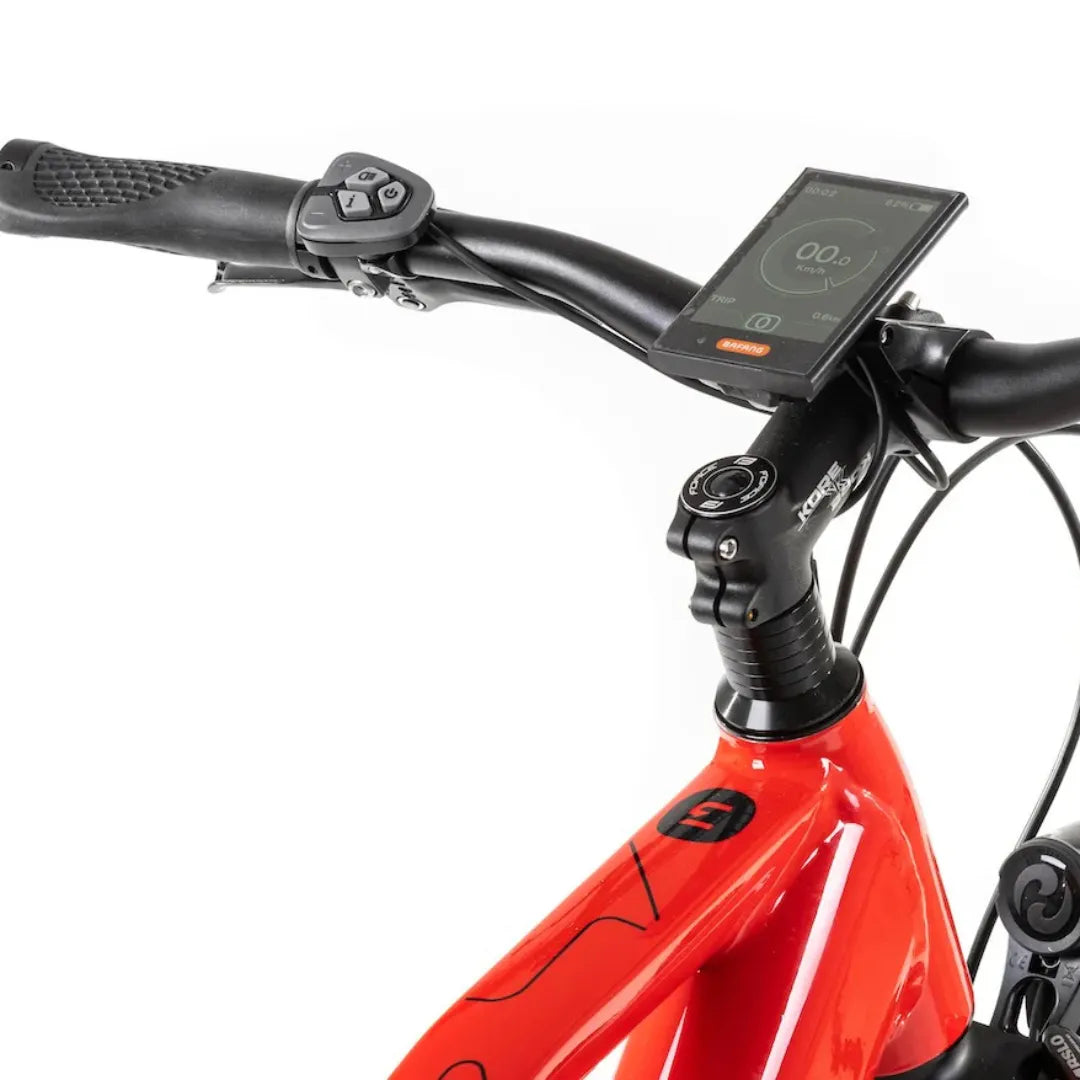 Electric Bike Econic One Smart Urban features sleek handlebars, a modern display, and ergonomic controls.