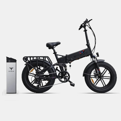 Električno kolo Engwe Engine X, s kompaktno zasnovo in odstranljivo baterijo.