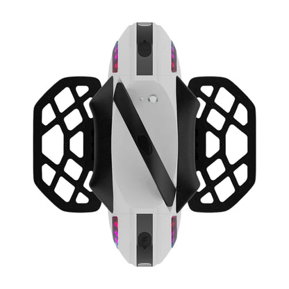 Electric Unicycle Kingsong 14m features a sleek design with vibrant LED lights, durable body, and footrests.