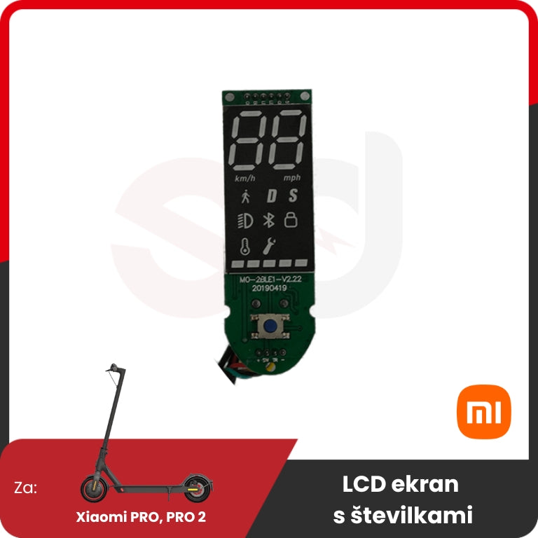 LCD screen for Xiaomi electric scooter.