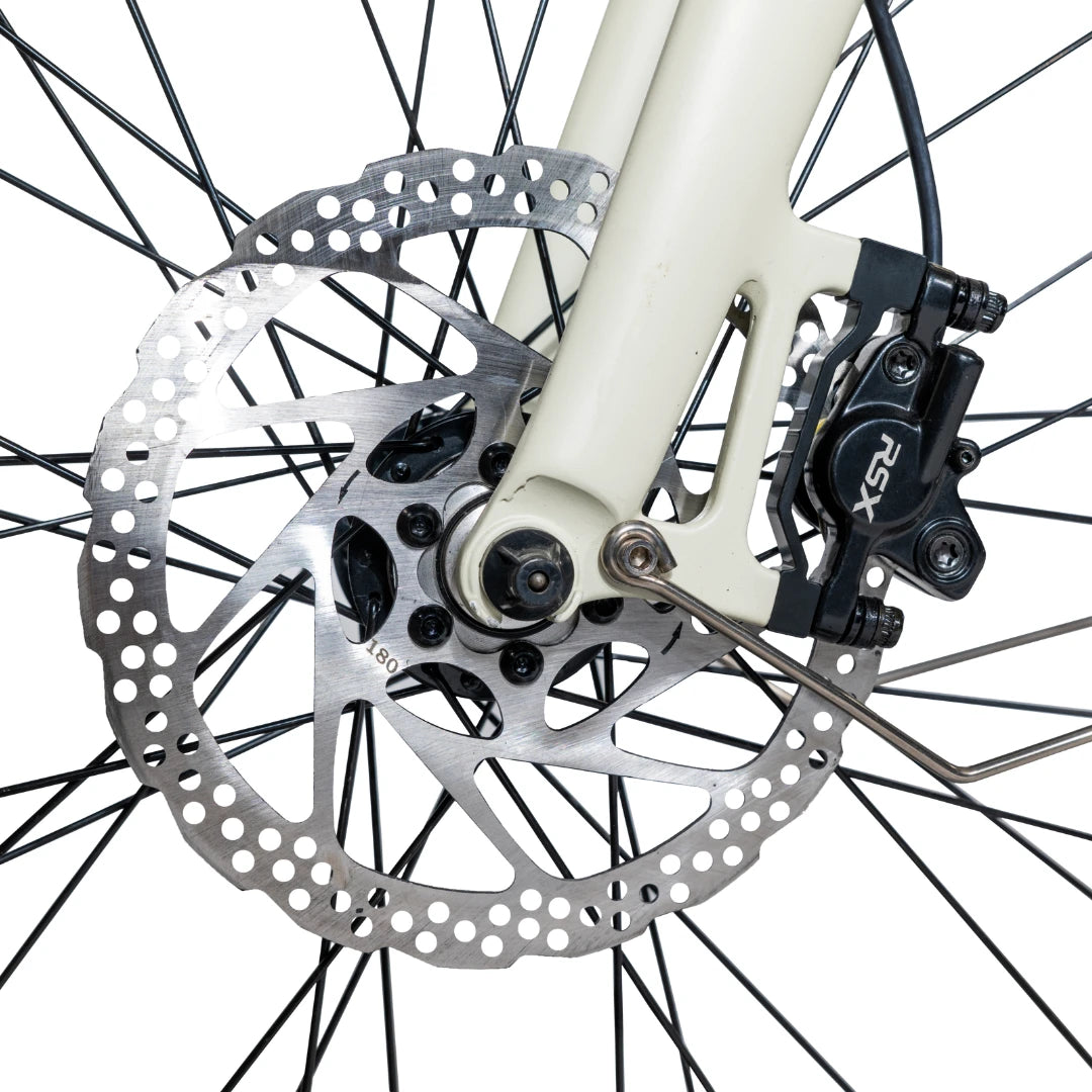 Electric Bike Ms Energy C40 features a high-performance disc brake system for reliable stopping power.