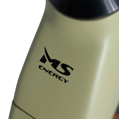 Izdelek na sliki je električno kolo, model MS Energy C300. Na sliki je vidna oznaka znamke MS Energy, ki je natisnjena na okvirju kolesa. Barva okvirja je svetla, kar daje sodoben videz.