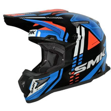 SMK Allterra S01 X-Sprint motokros enduro čelada GL257 – bela/modra/oranžna