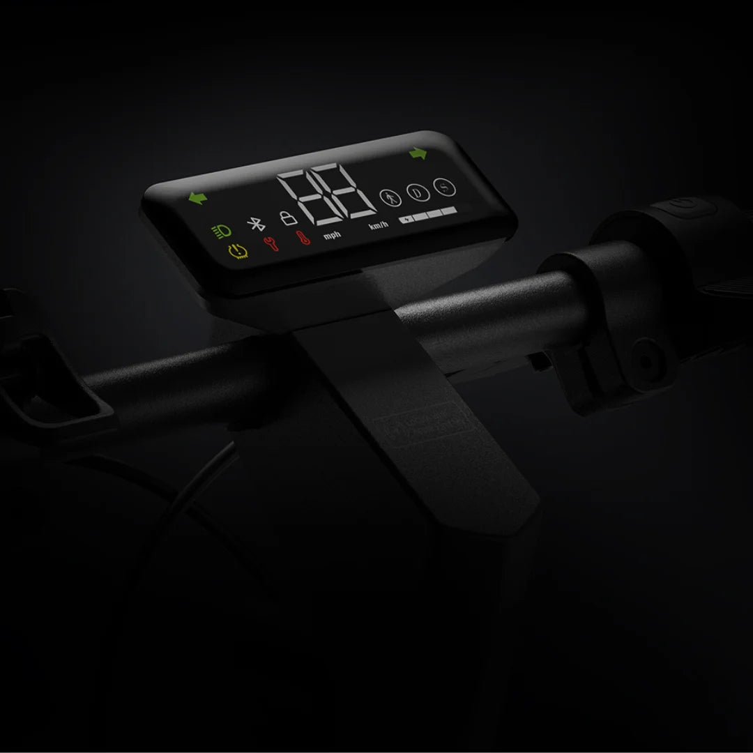 Electric Scooter Navee S40 features a sleek LED display showing speed and battery status, designed for convenience.