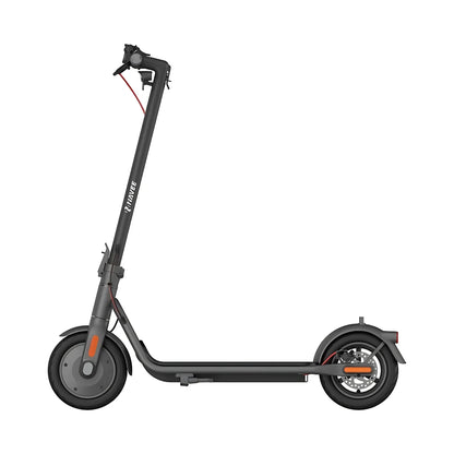 Stranski pogled električnega skiroja Navee V40i Pro, ki prikazuje njegovo elegantno obliko in lastnosti.