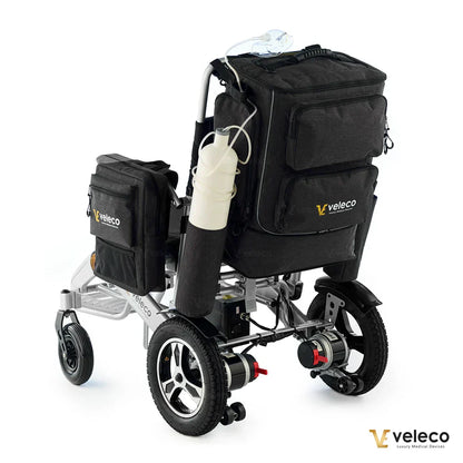 Velika torba, združljiva z invalidskim skuterjem in invalidskim vozičkom, zasnovana za nakupovanje, telefon, manjše predmete in oblačila.