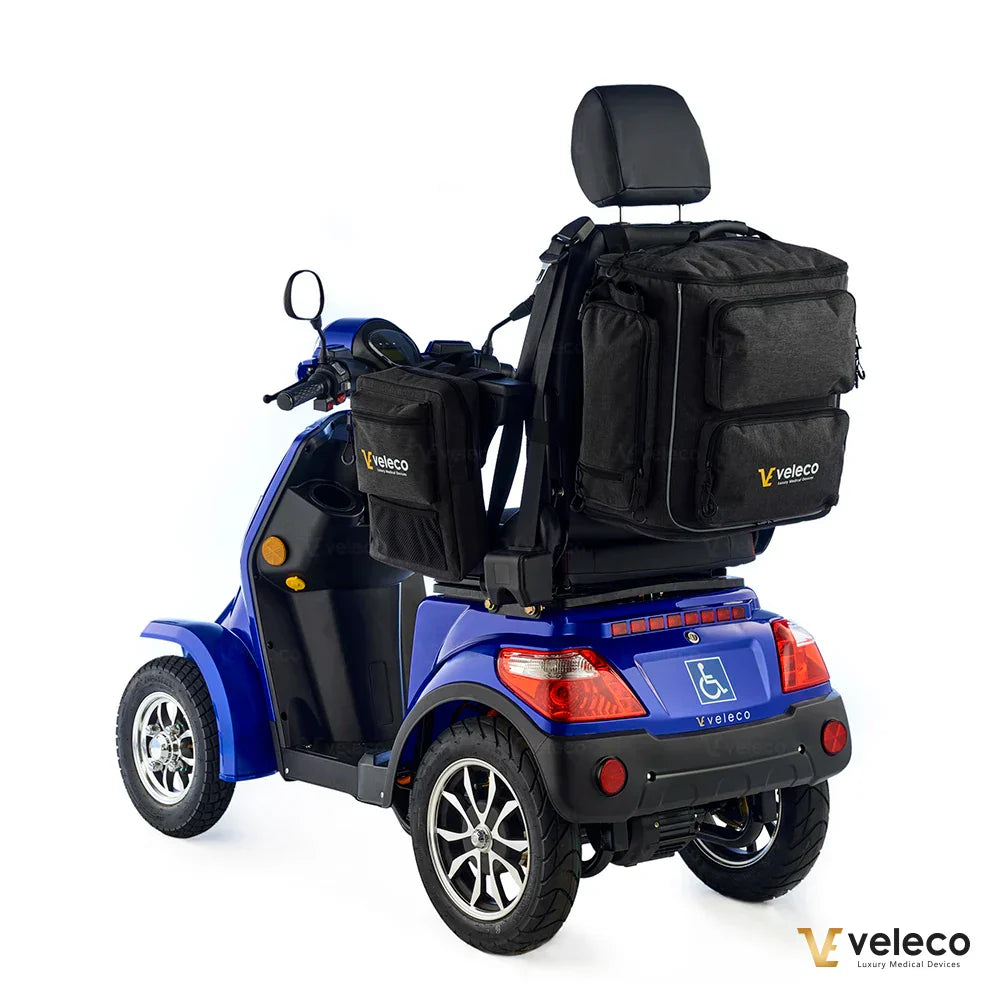 Velika torba, združljiva z invalidskim skuterjem in invalidskim vozičkom, zasnovana za nakupovanje, telefon, manjše predmete in oblačila.