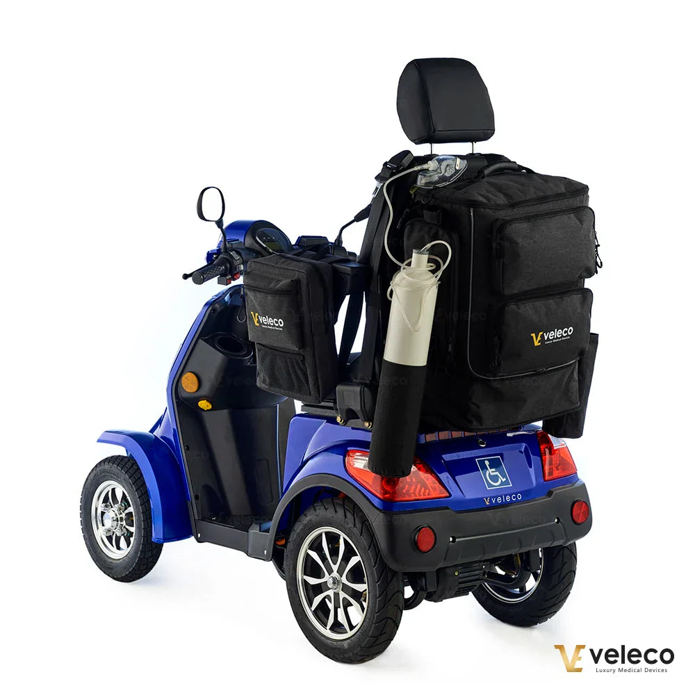Velika torba, združljiva z invalidskim skuterjem in invalidskim vozičkom, zasnovana za nakupovanje, telefon, manjše predmete in oblačila.