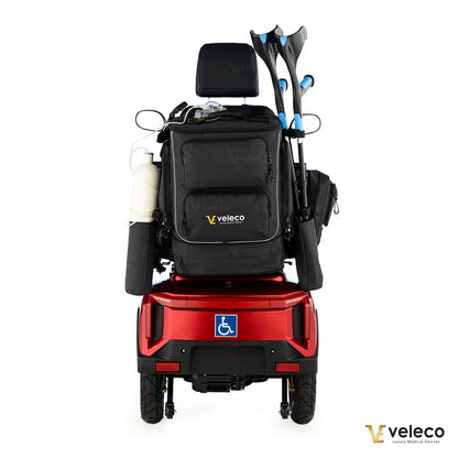 Velika torba, združljiva z invalidskim skuterjem in invalidskim vozičkom, zasnovana za nakupovanje, telefon, manjše predmete in oblačila.