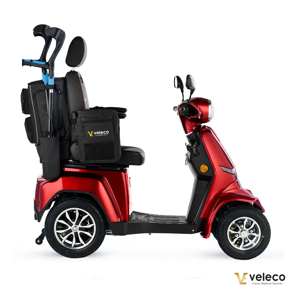 Velika torba, združljiva z invalidskim skuterjem in invalidskim vozičkom, zasnovana za nakupovanje, telefon, manjše predmete in oblačila.