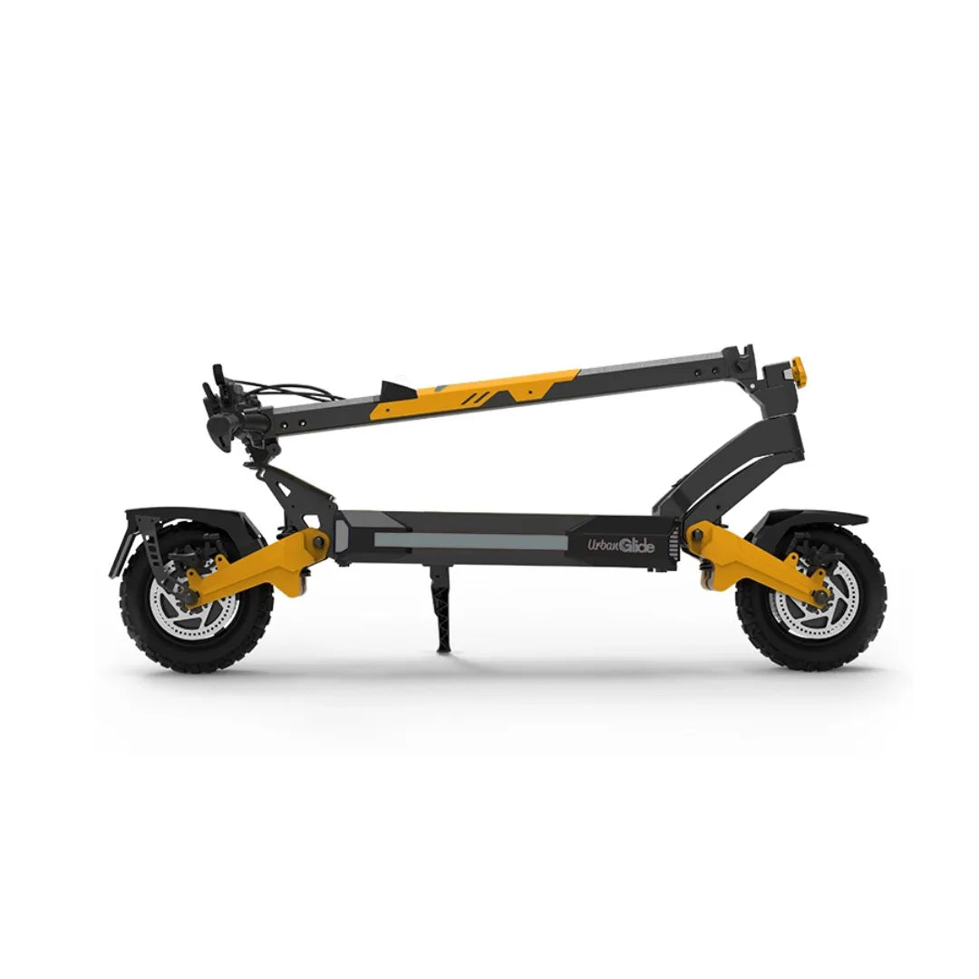 Zložljiv električni skiro Urbanride 1000gt z elegantno obliko in robustnimi kolesi.