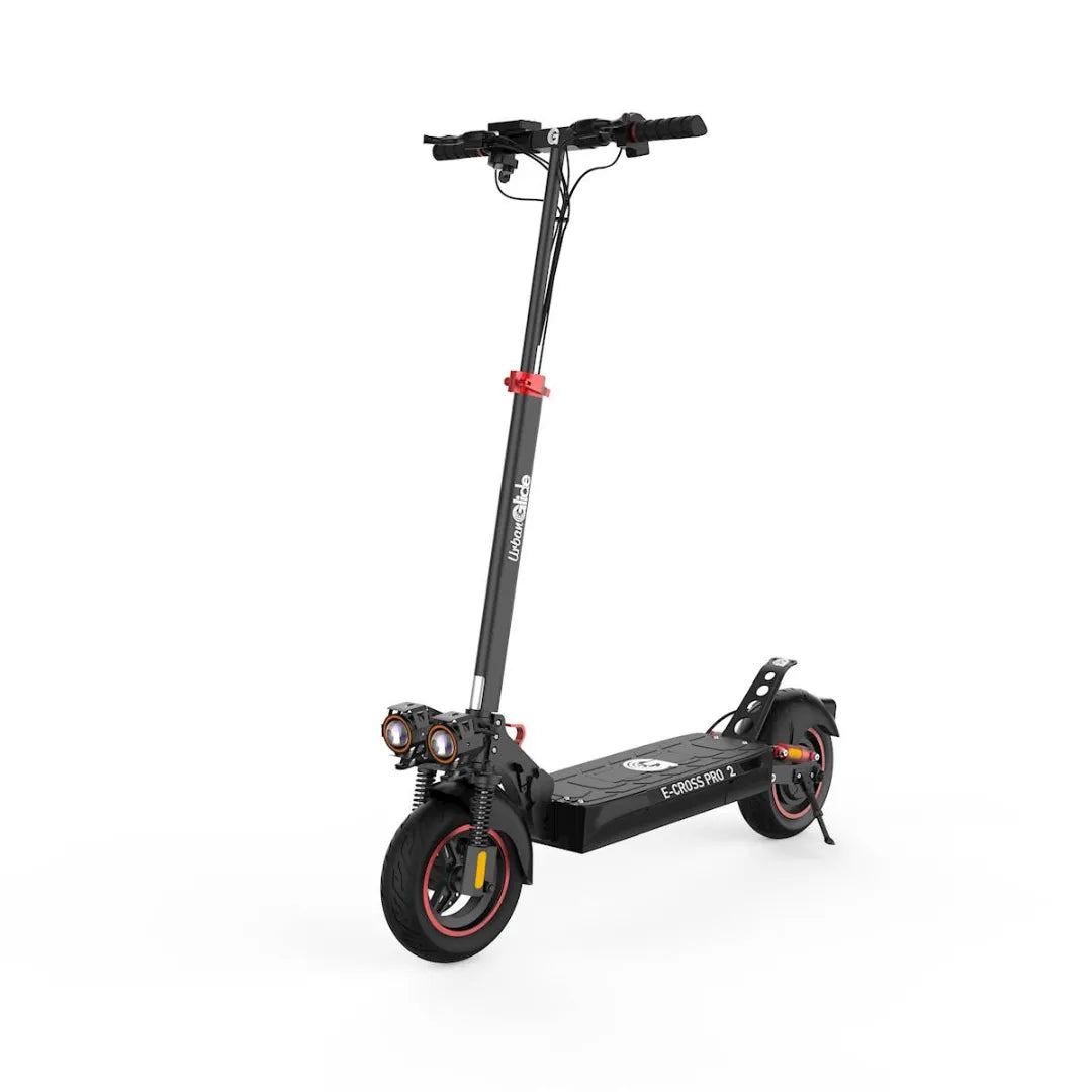 Električni skiro Urbanride E Cross Pro 2, odlikuje ga eleganten dizajn in robustna kolesa.