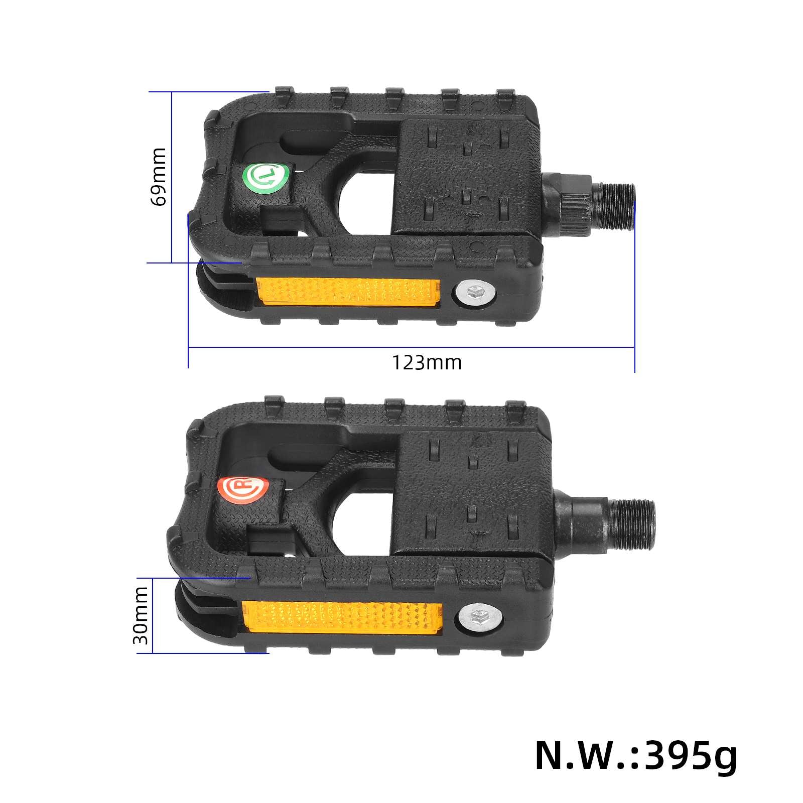 Zložljivi plastični pedali za kolo