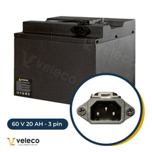 Veleco Litij-ionska baterija 60V 20AH Faster Gravis, 3-pinska različica
