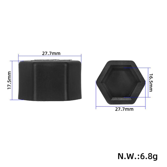 Črn plastični pokrovček matice gredi nihajne roke za Kukirin
