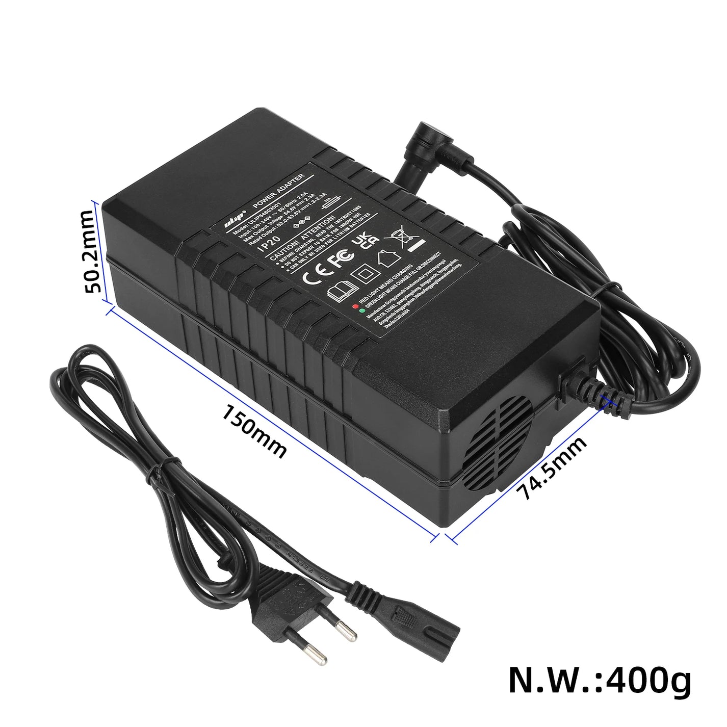 Ulip polnilec 54.6V 2.3A za električni skiro Xiaomi 4 Ultra