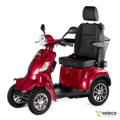 Električni mobilni voziček Veleco Faster rdeč kapitanski sedež