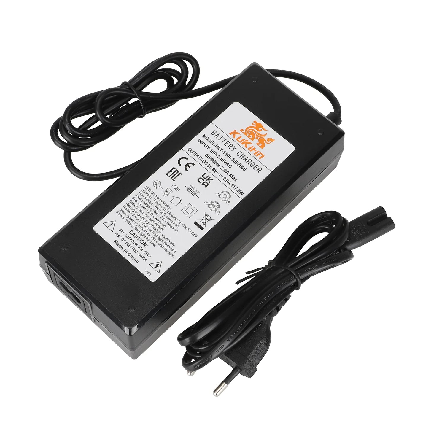 Originalni polnilec 58.8V 2A za električni skiro KuKirin G2 Master 2025