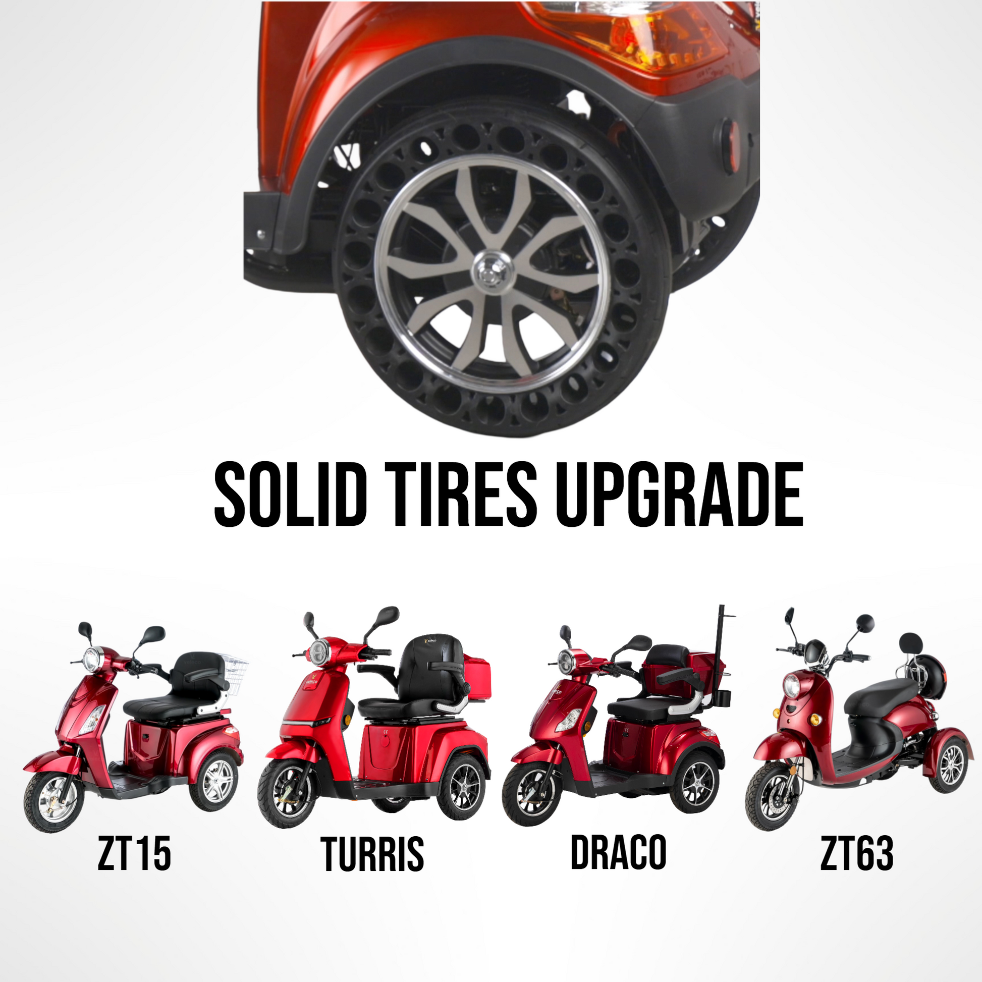 Solid Tires Upgrade – Veleco ZT15, Veleco Turris, Veleco Draco, Veleco ZT63