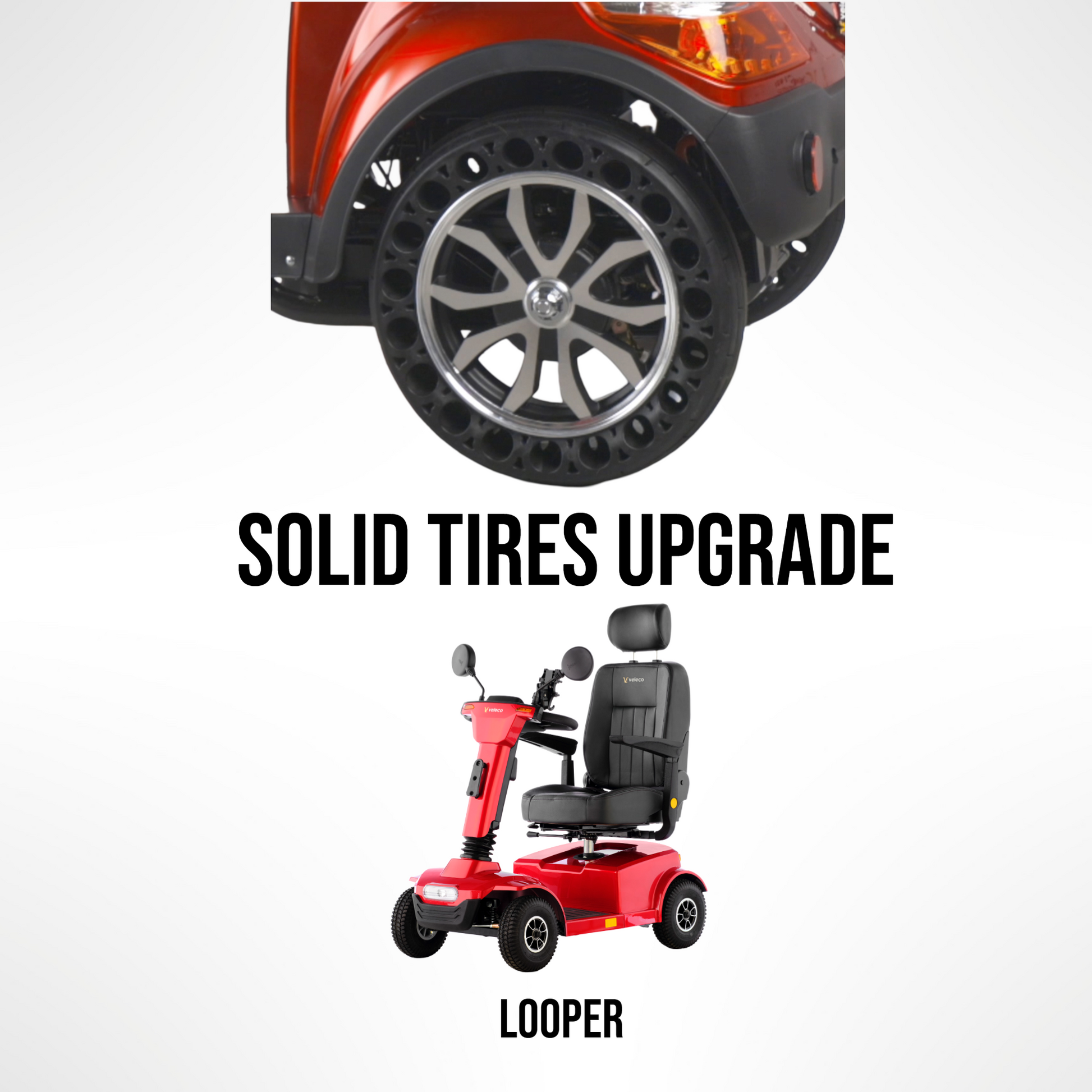 Nadgradnja trdnih pnevmatik – Veleco Looper