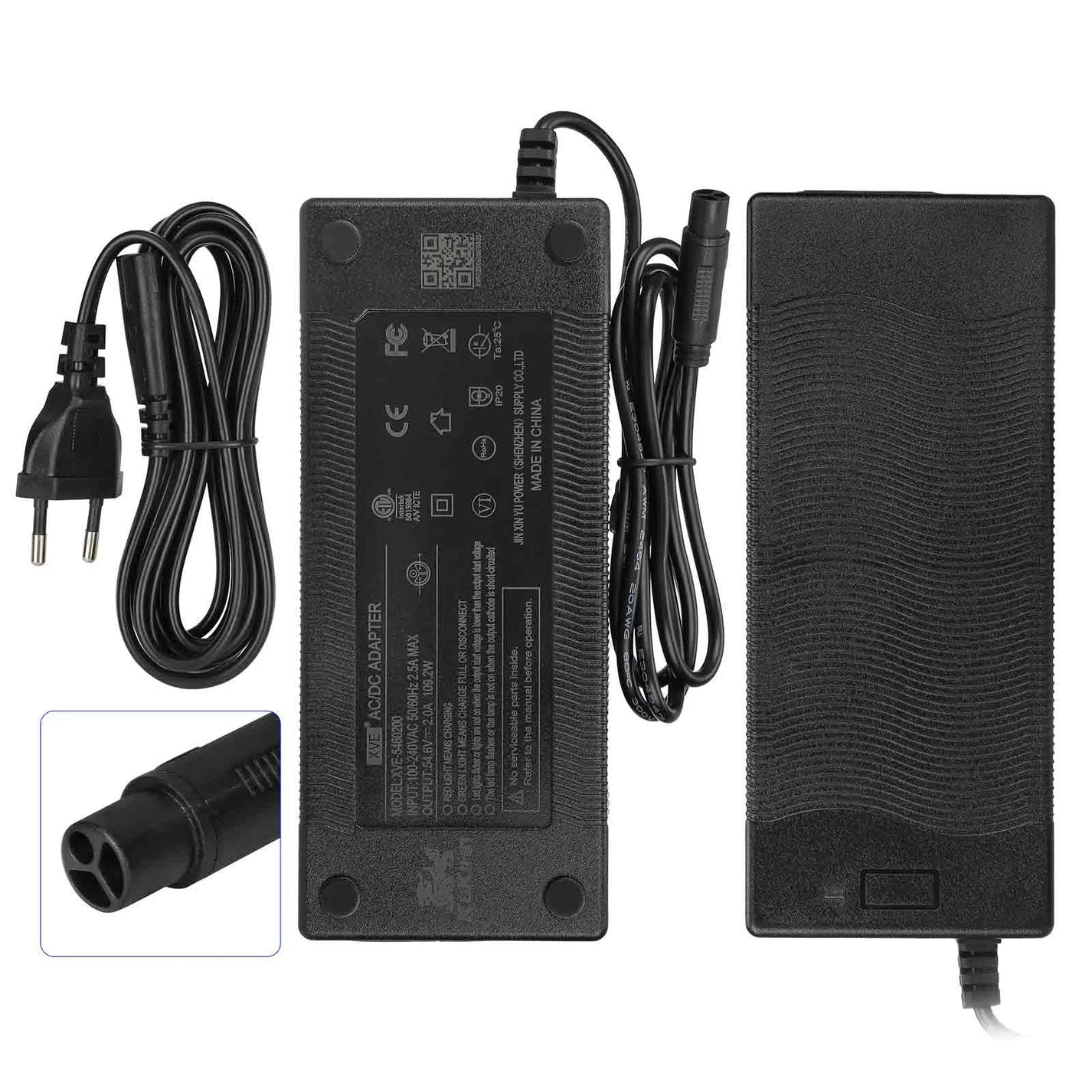 Polnilec 54.6V 2A za Kukirin G2 Pro DB, M4 Max in T3