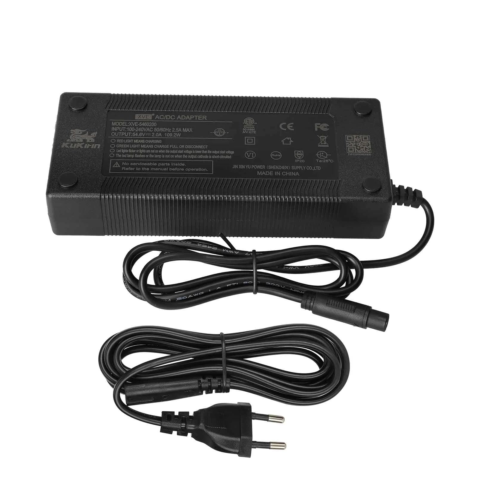 Polnilec 54.6V 2A za Kukirin G2 Pro DB, M4 Max in T3