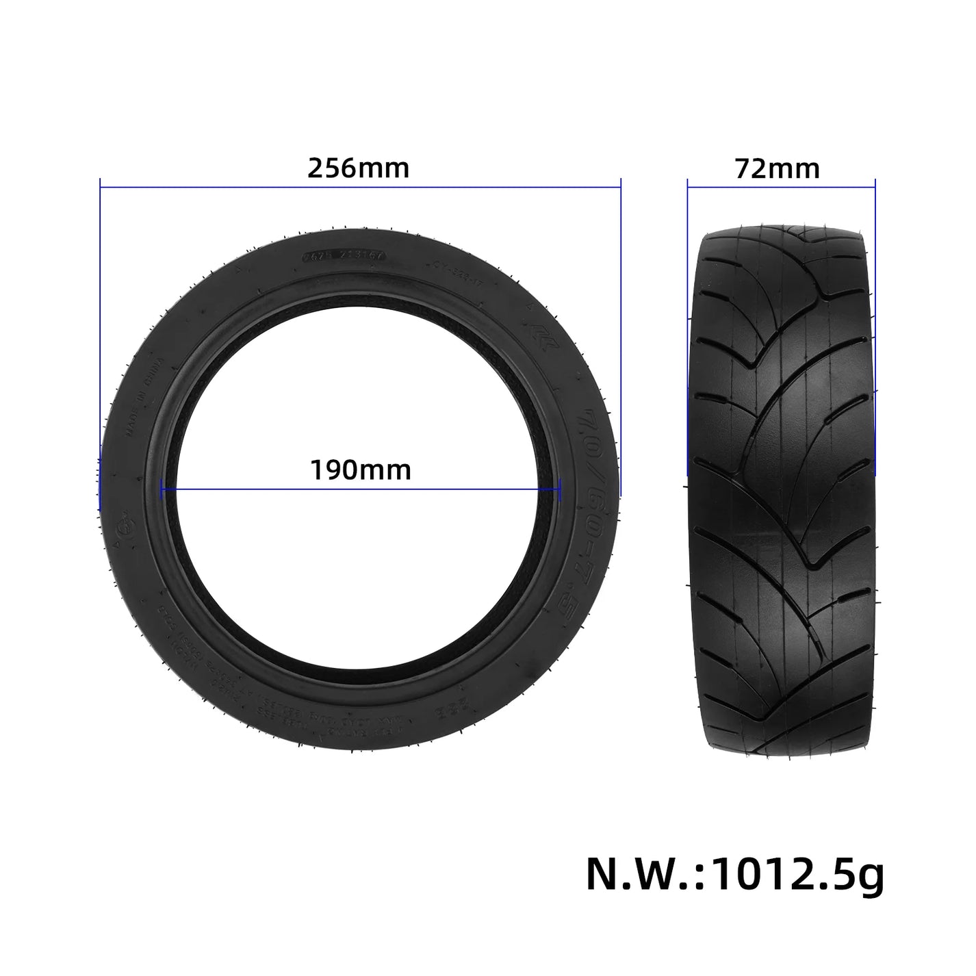 Tubeless pnevmatika CORDIAL 70/60-7.5 za električni skiro