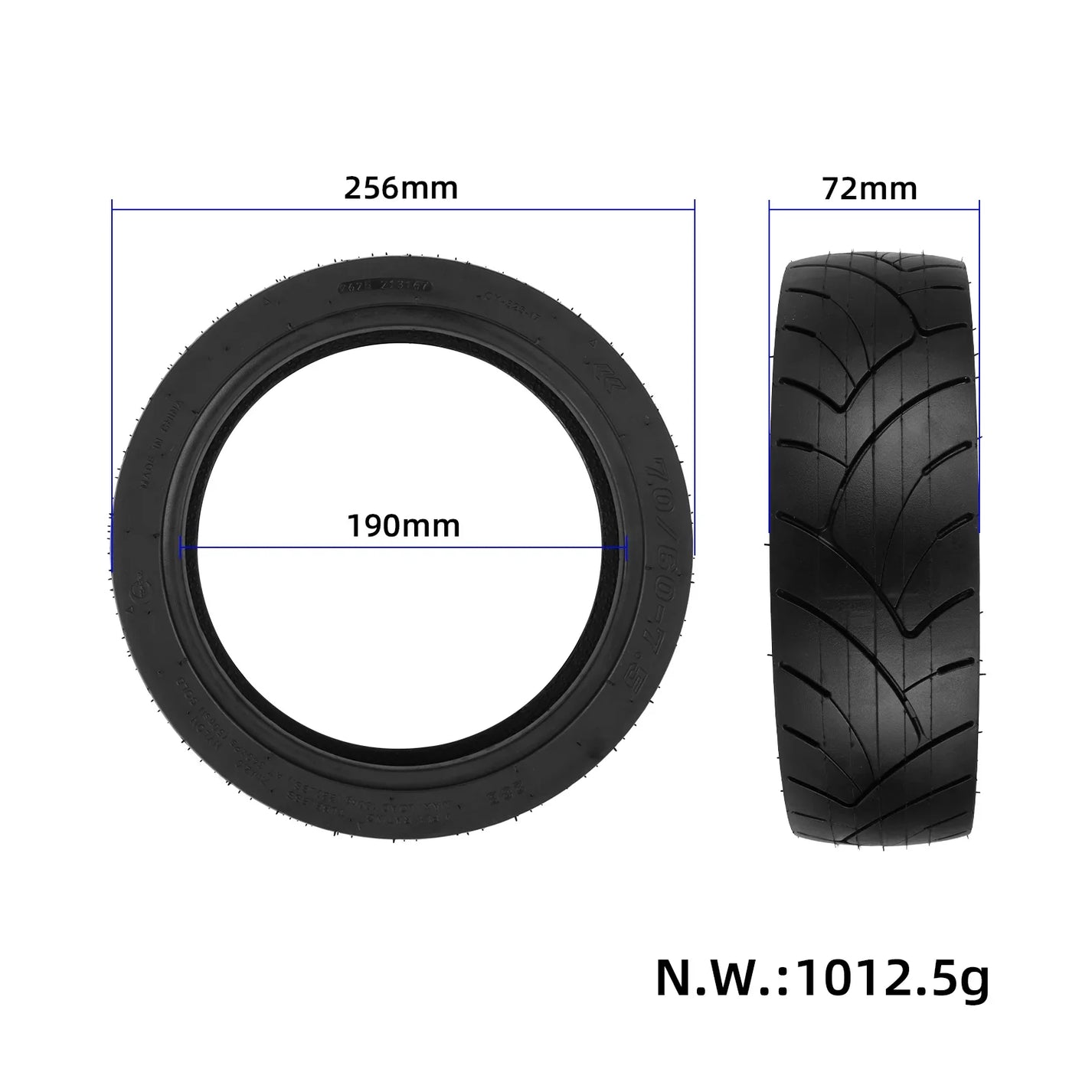 Tubeless pnevmatika CORDIAL 70/60-7.5 za električni skiro Segway Ninebot ZT3