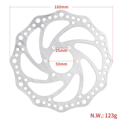 Ojačan zavorni disk 160 mm s 6 luknjami za Rovoron R7