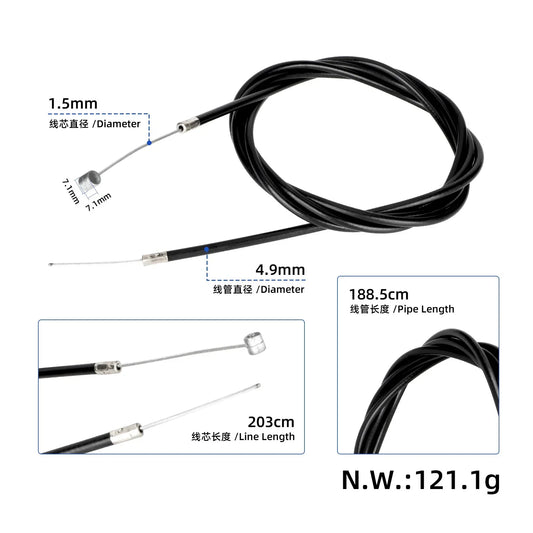 Zadnja zavorna zajla za KuKirin C1 Pro (203 cm)